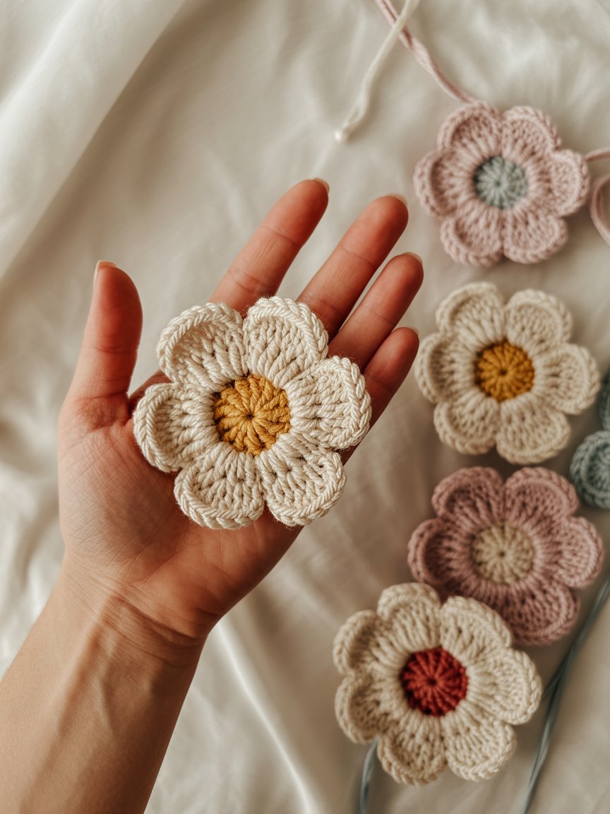 Arte floral en crochet